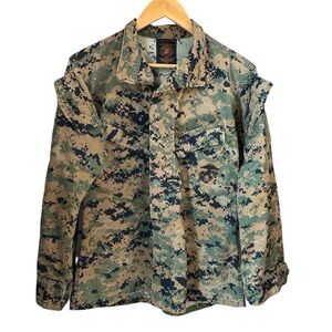 USMC MARINE CORP WOODLAND MARPAT JACKET BLOUSE SMALL/SHORT